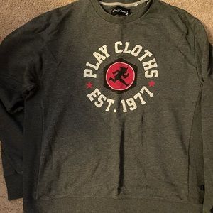 Gray Play Clothes sweatshirt…. size: XL